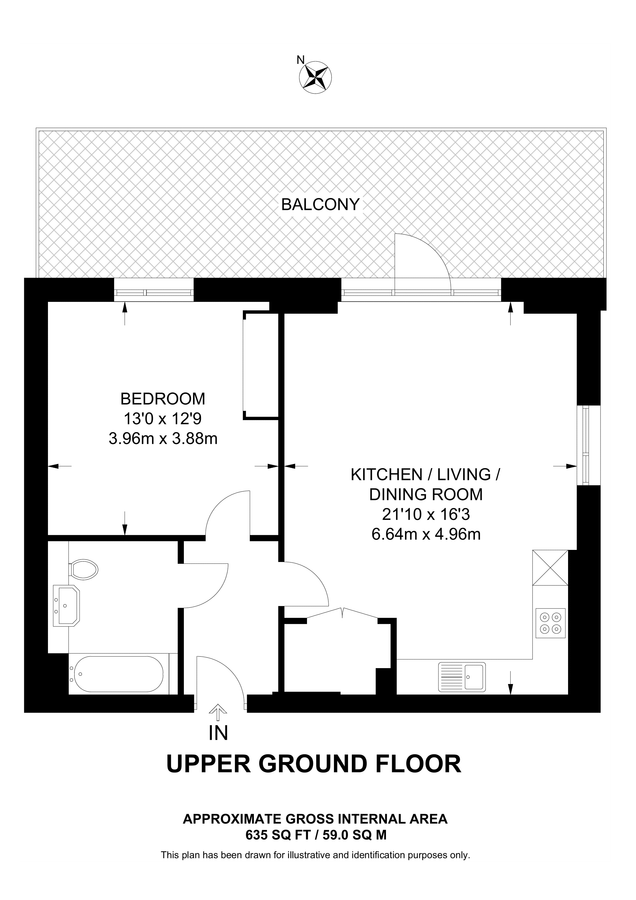Квартира в Лондоне, Великобритания, 59 м² - фото 10