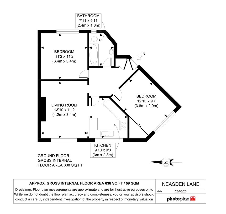 Квартира в Лондоне, Великобритания, 59 м² - фото 10
