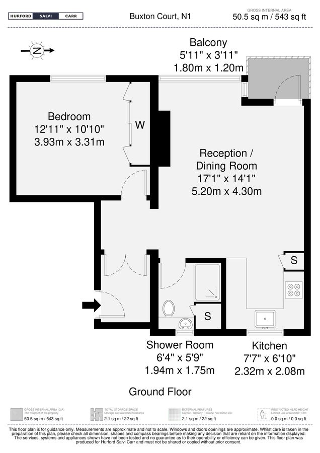 Квартира в Лондоне, Великобритания, 51 м² - фото 11