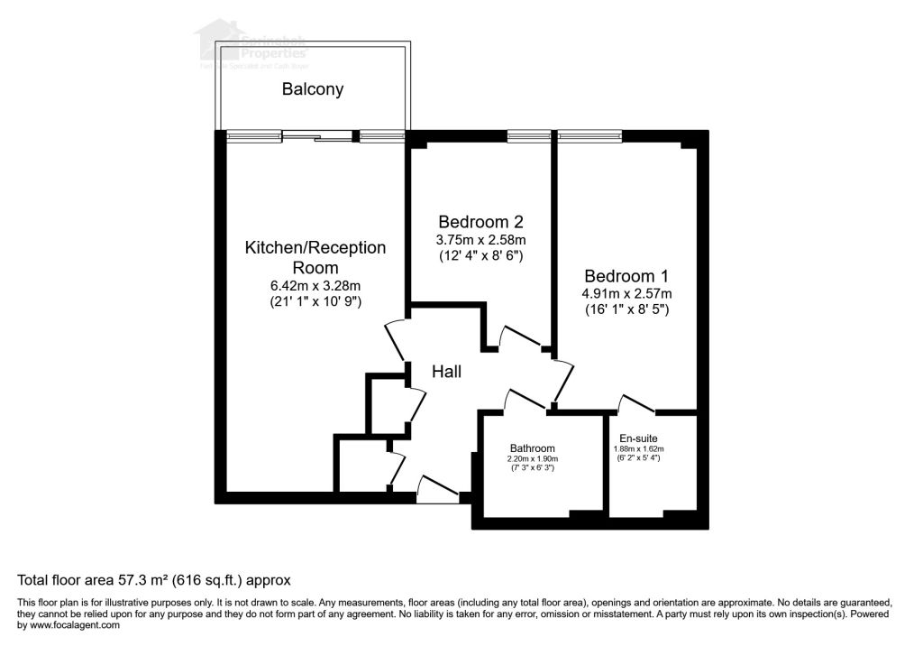 Квартира в Лондоне, Великобритания, 57 м² - фото 14