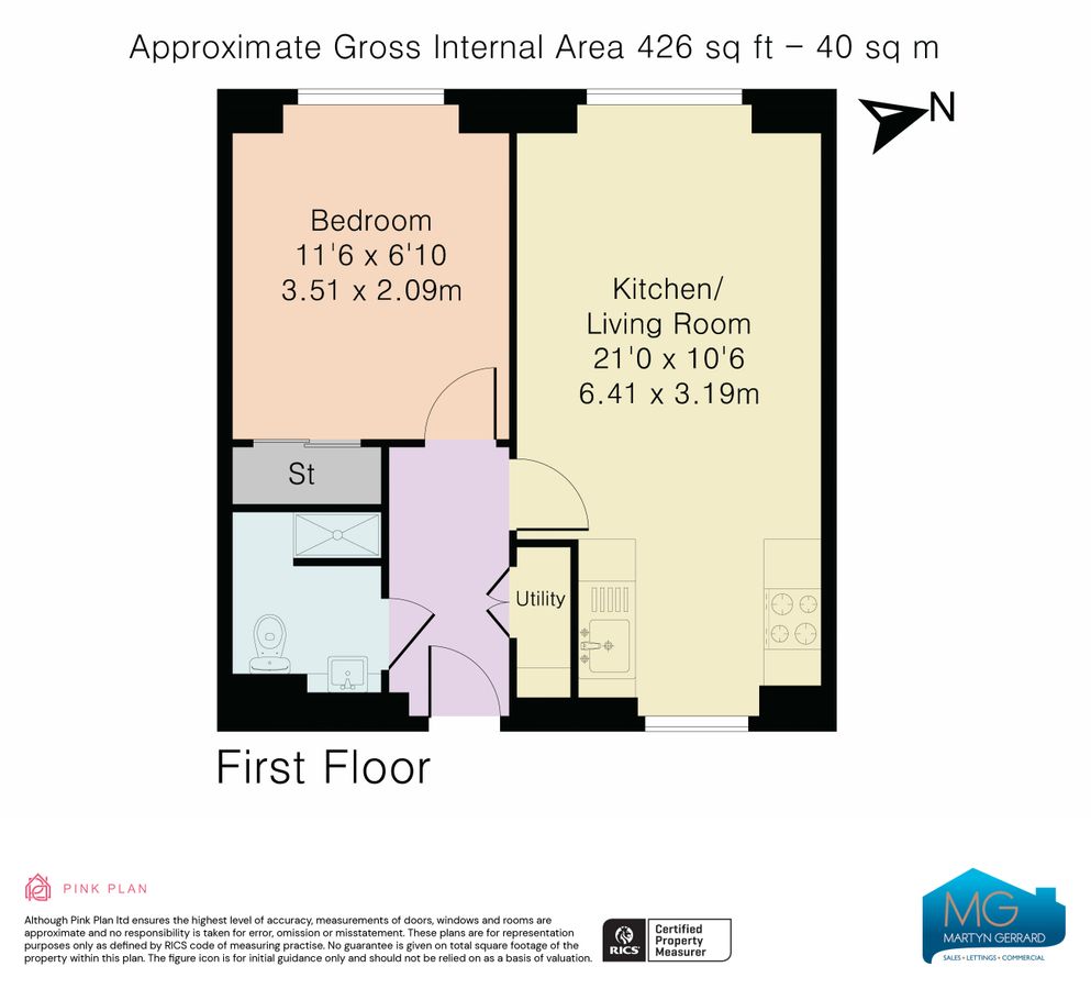 Квартира в Лондоне, Великобритания, 40 м² - фото 16