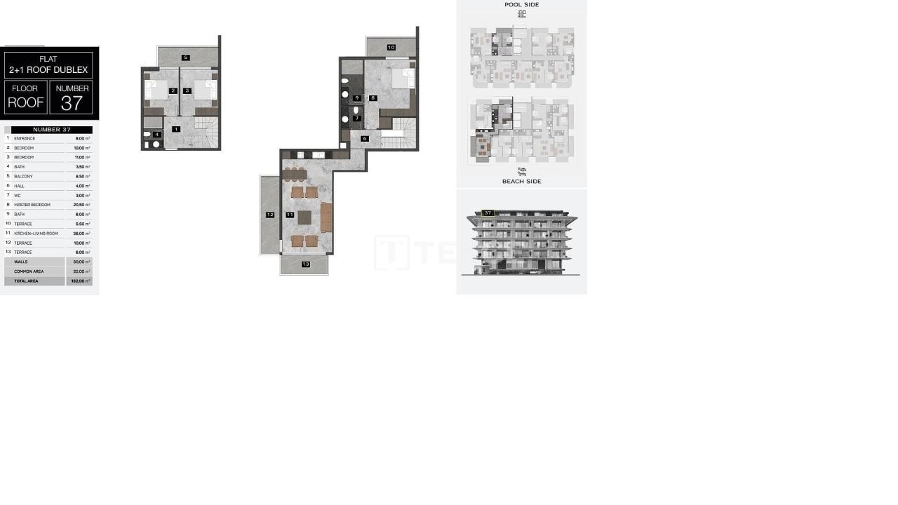 Апартаменты в Алании, Турция, 175 м² - фото 9