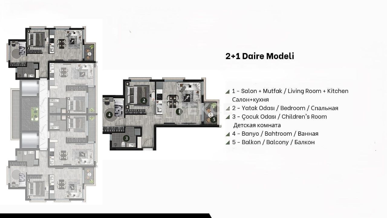 Апартаменты в Анталии, Турция, 160 м² - фото 15