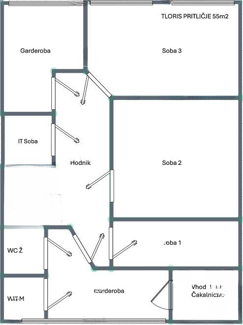 Офис в Любляне, Словения, 81 м² - фото 2
