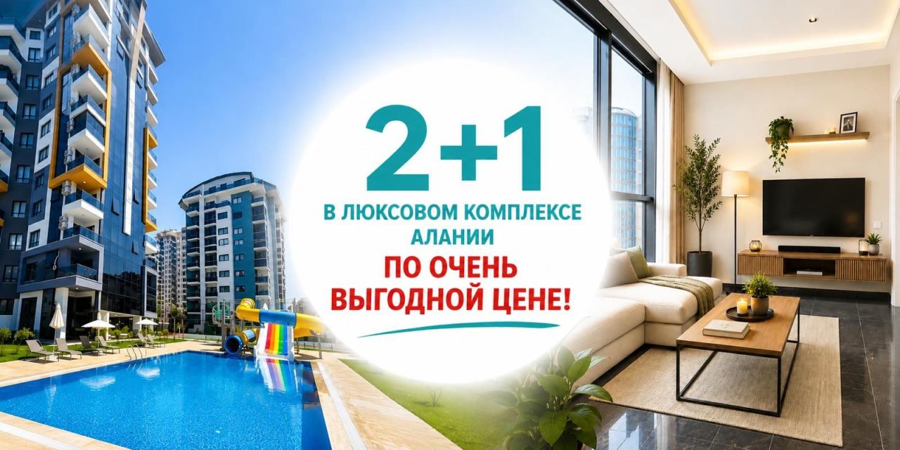 Квартира в Алании, Турция, 100 м² - фото 2