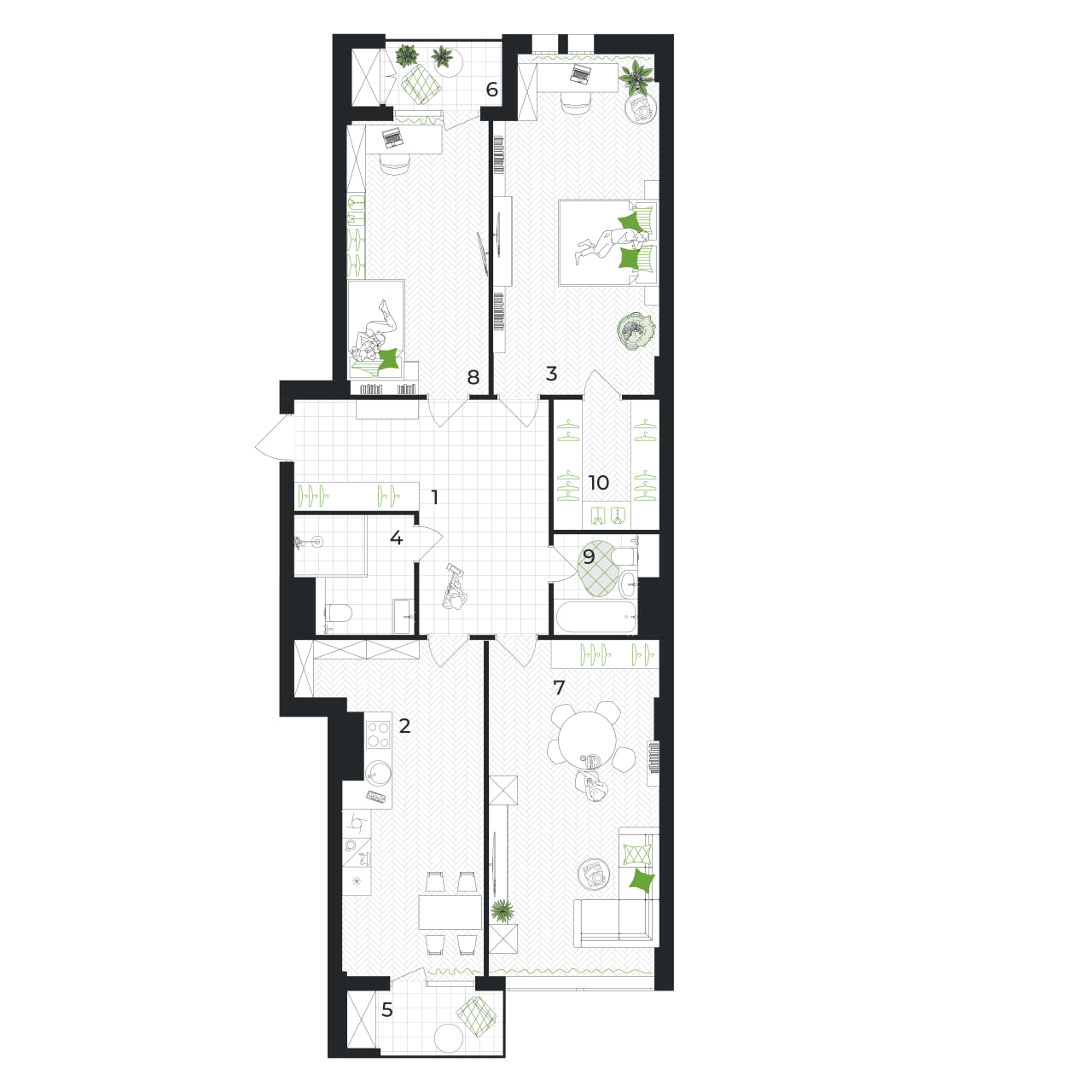 Квартира в Гяндже, Азербайджан, 152.5 м² - фото 1