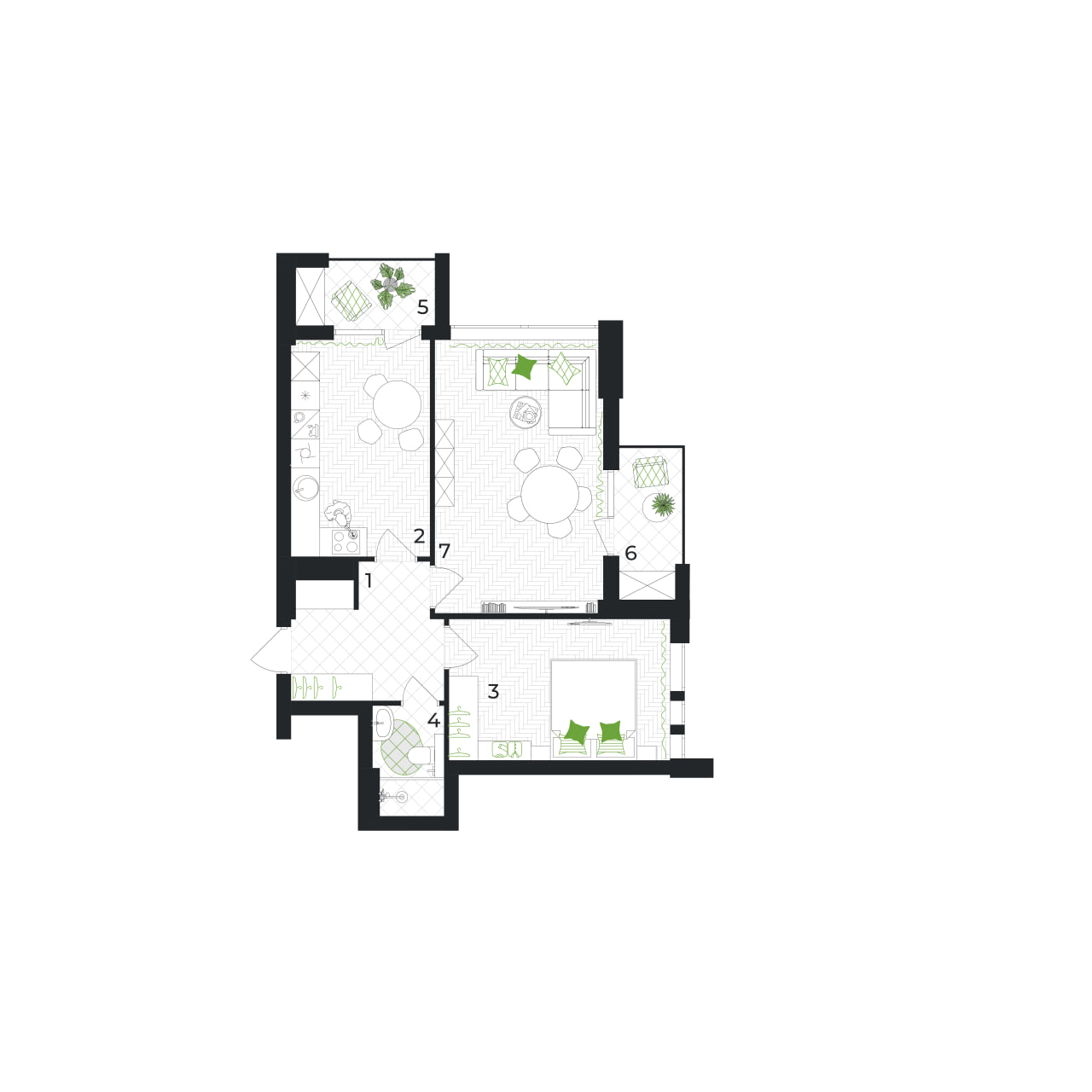 Квартира в Гяндже, Азербайджан, 79.5 м² - фото 1
