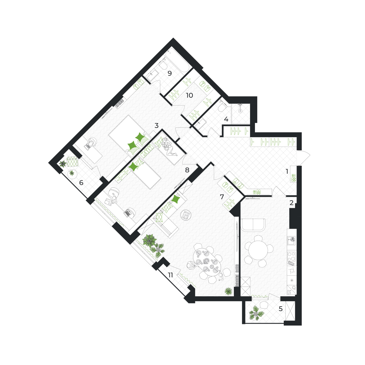 Квартира в Гяндже, Азербайджан, 161.2 м² - фото 1