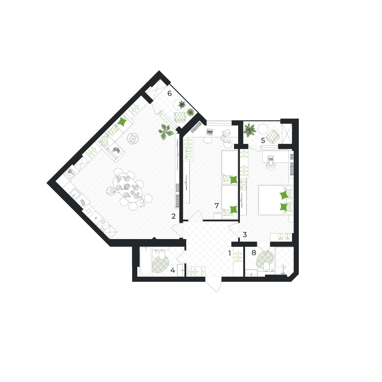 Студия в Гяндже, Азербайджан, 125.5 м² - фото 1