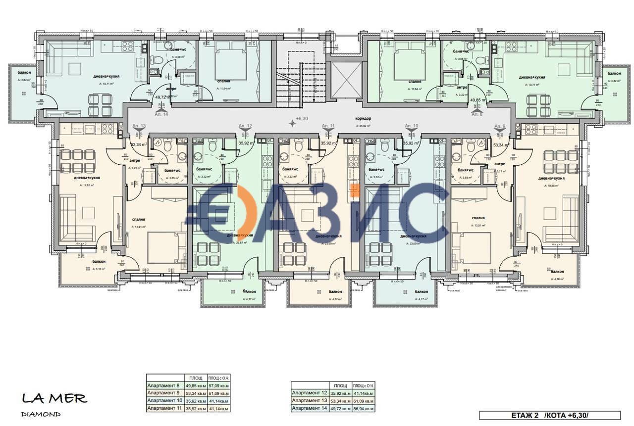 Апартаменты Saint Vlas, Болгария, 57.1 м² - фото 14