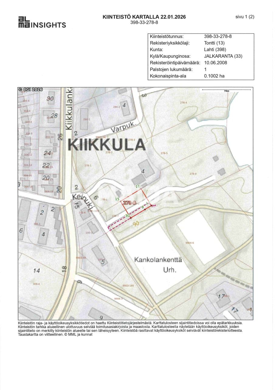 Земля в Лахти, Финляндия, 1 002 м² - фото 1