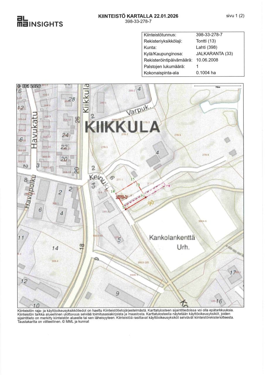 Земля в Лахти, Финляндия, 1 004 м² - фото 1