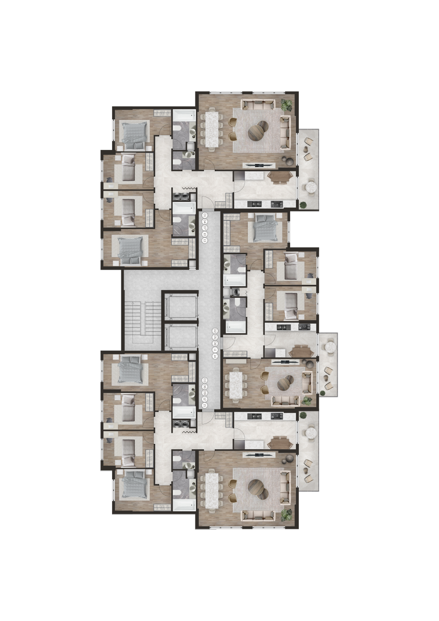 Апартаменты в Башакшехире, Турция, 116 м² - фото 18