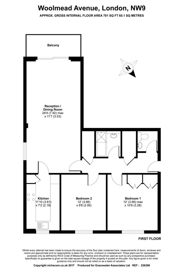 Квартира в Лондоне, Великобритания, 65 м² - фото 9