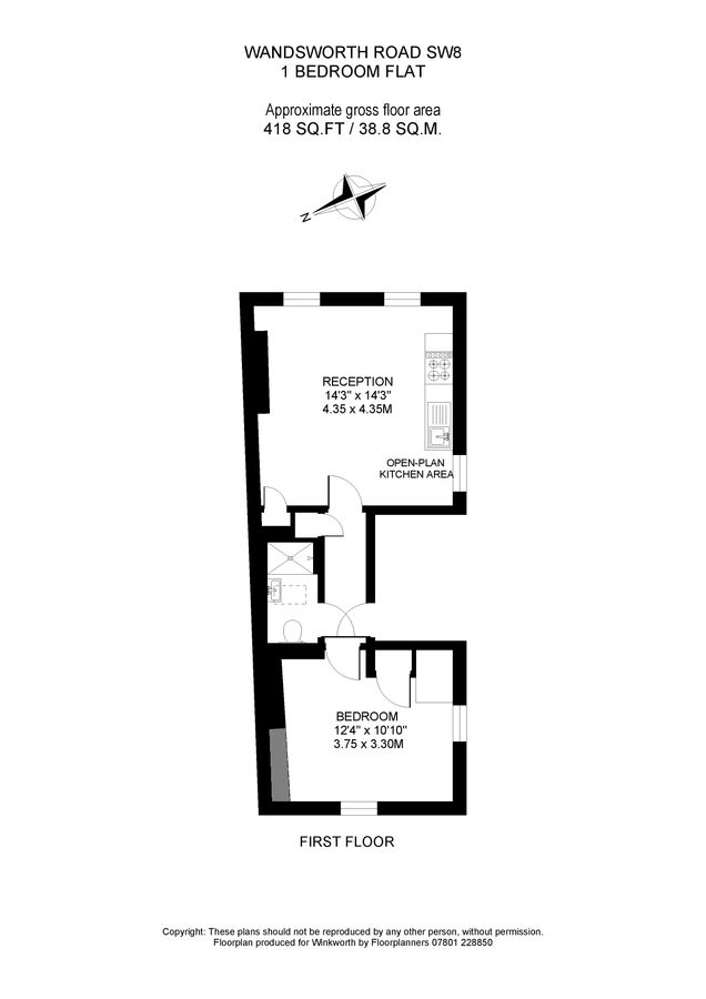 Квартира в Лондоне, Великобритания, 39 м² - фото 10