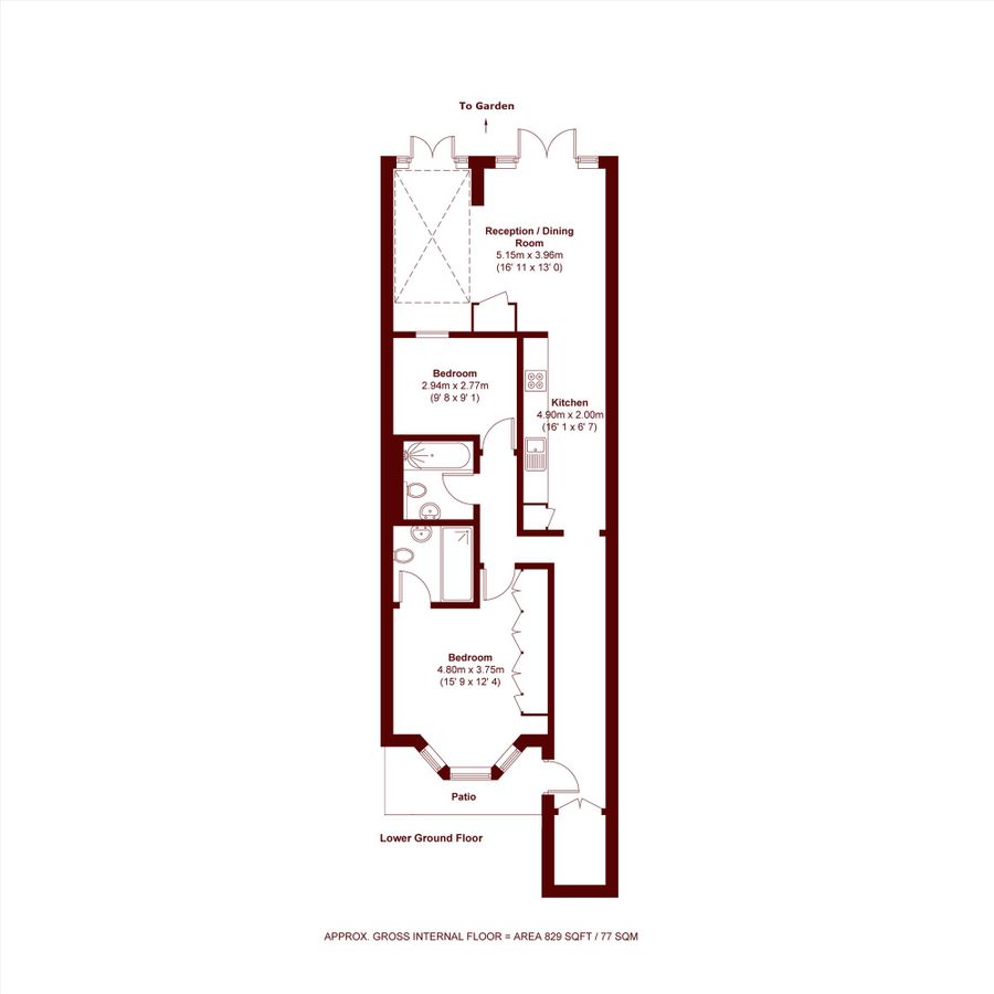 Квартира в Лондоне, Великобритания, 77 м² - фото 10