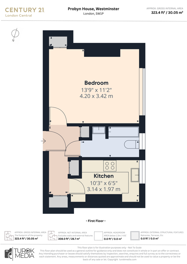 Квартира в Лондоне, Великобритания, 30 м² - фото 12