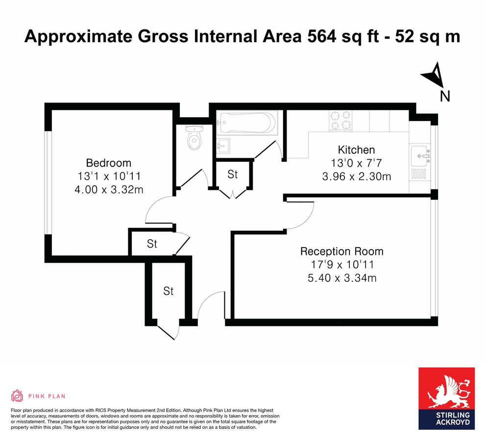 Квартира в Лондоне, Великобритания, 52 м² - фото 17