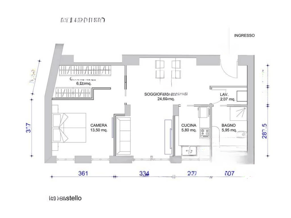 Квартира в Гориции, Италия, 75 м² - фото 1