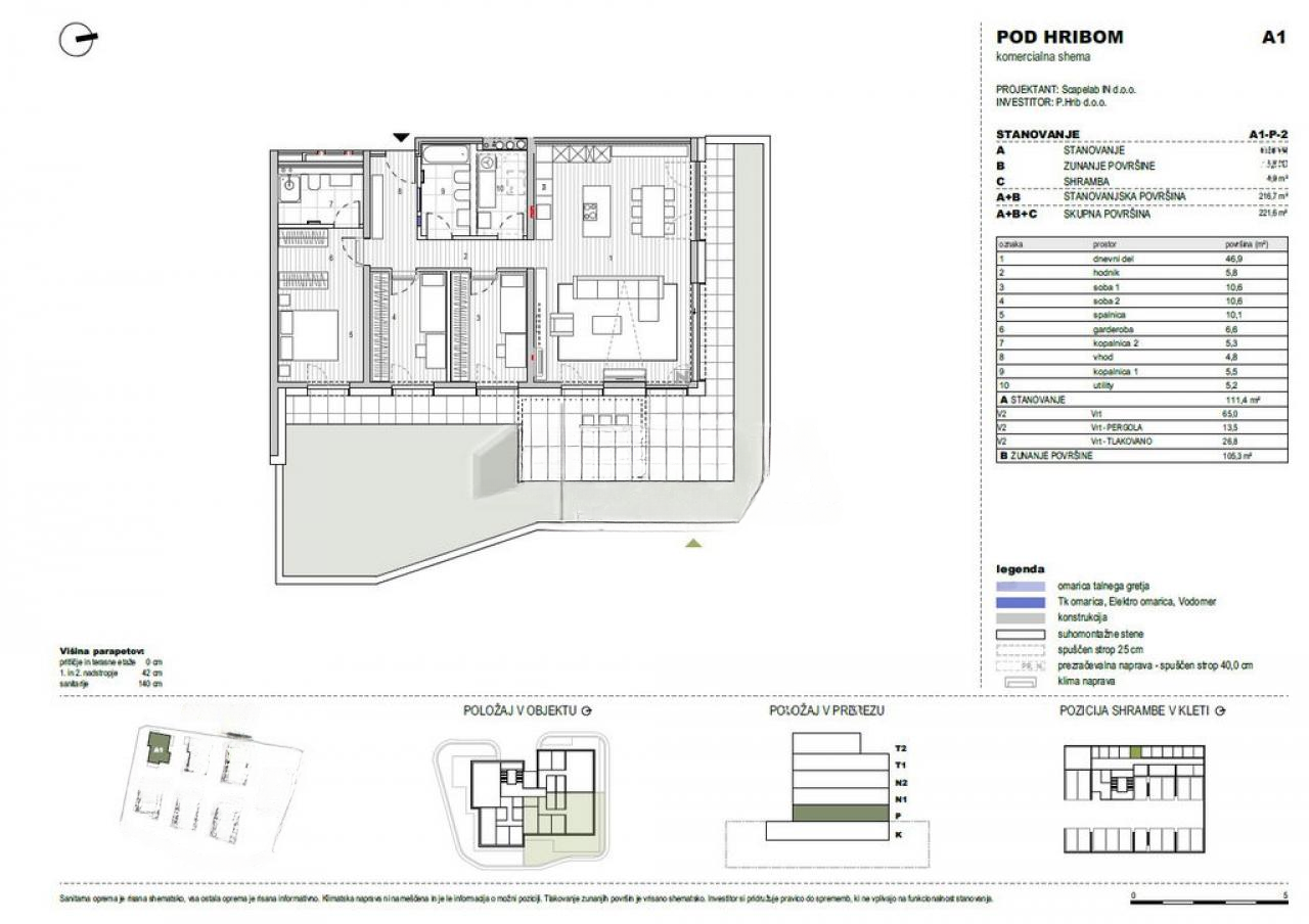 Квартира в Любляне, Словения, 222 м² - фото 2