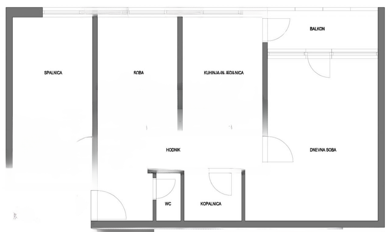 Квартира в Любляне, Словения, 76 м² - фото 2