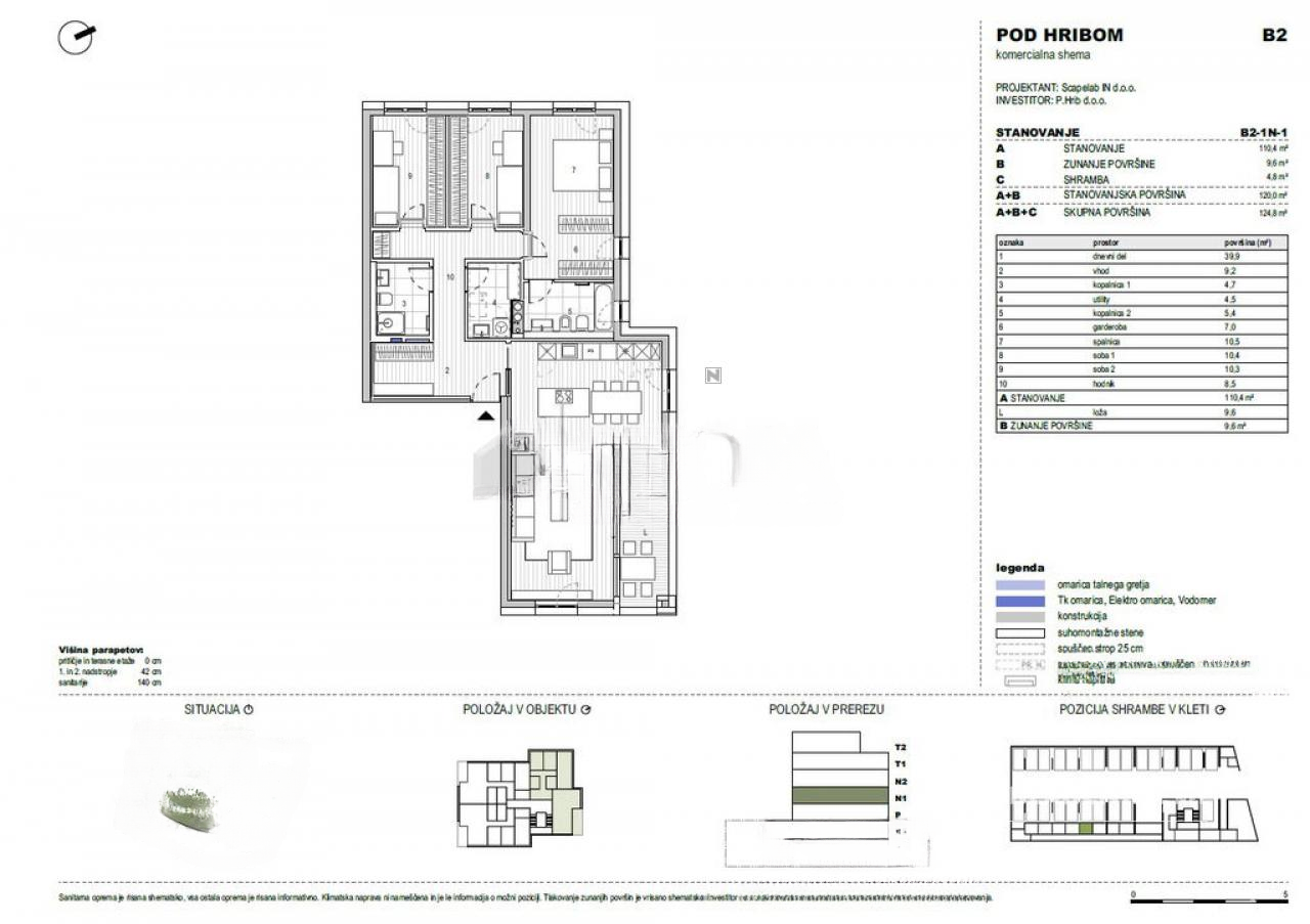 Квартира в Любляне, Словения, 125 м² - фото 2