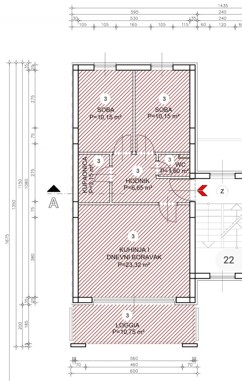 Квартира в Буйе, Хорватия, 68 м² - фото 2