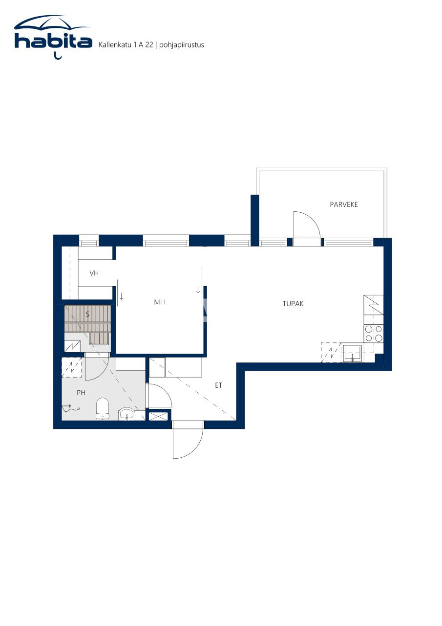 Апартаменты Торнио, Финляндия, 46 м² - фото 2