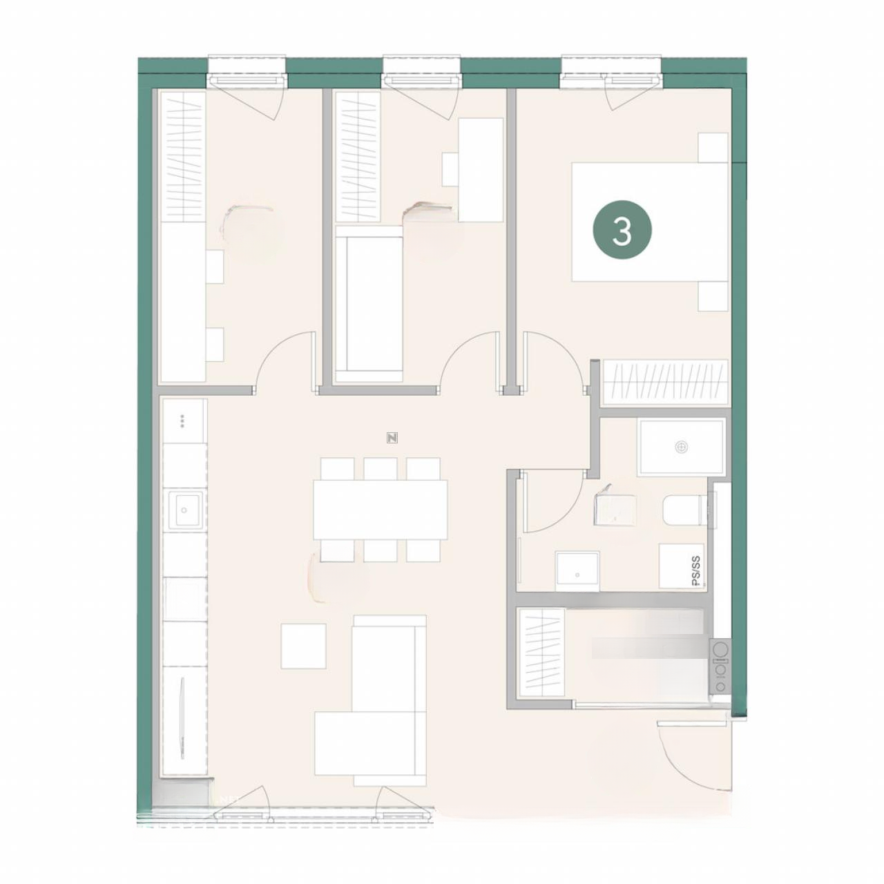 Квартира в Любляне, Словения, 70 м² - фото 8