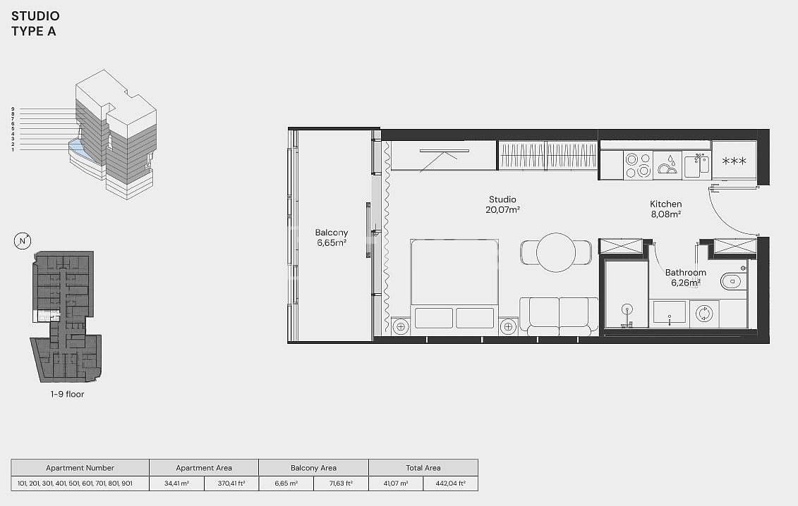 Апартаменты Джебель-Али Вилладж, ОАЭ, 123 м² - фото 14