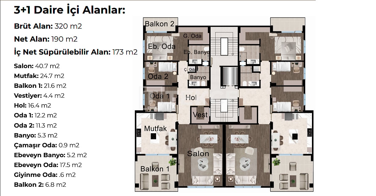 Апартаменты Нилюфер, Турция, 217 м² - фото 12