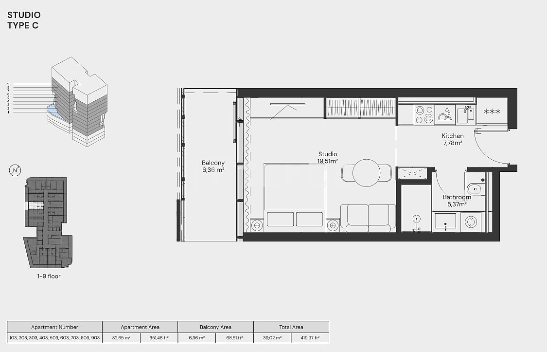 Апартаменты Джебель-Али Вилладж, ОАЭ, 74 м² - фото 16