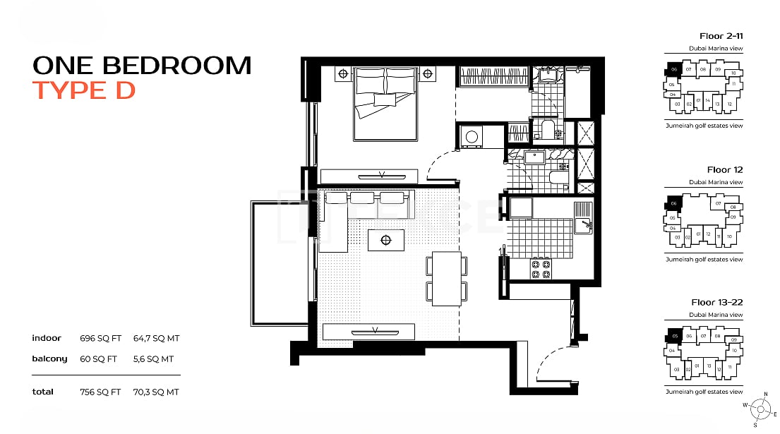 Апартаменты в Дубае, ОАЭ, 88 м² - фото 18
