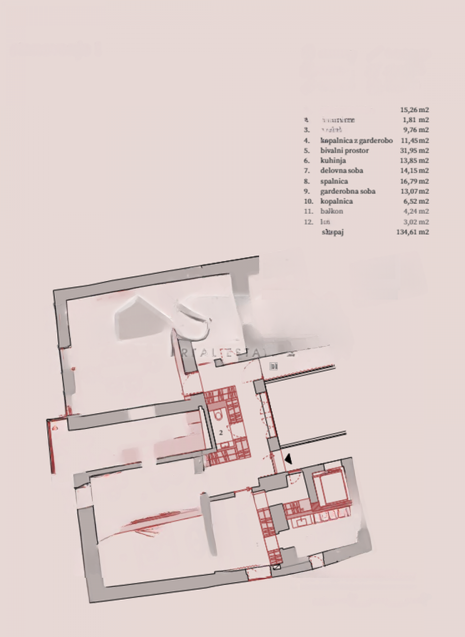 Квартира в Любляне, Словения, 146 м² - фото 11