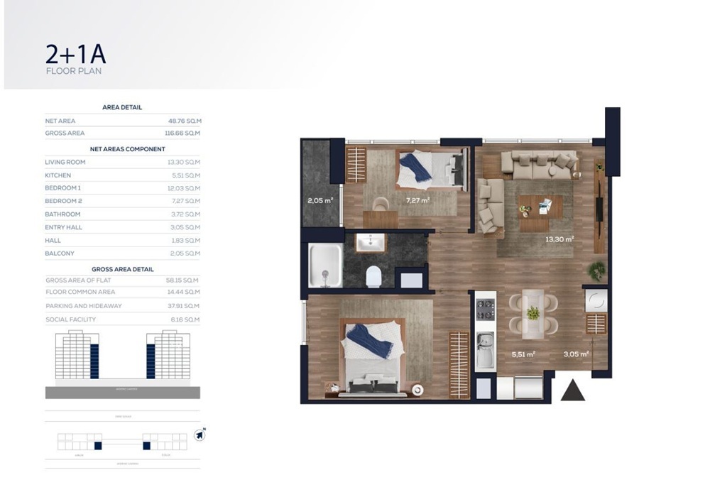 Апартаменты в Стамбуле, Турция, 95 м² - фото 5