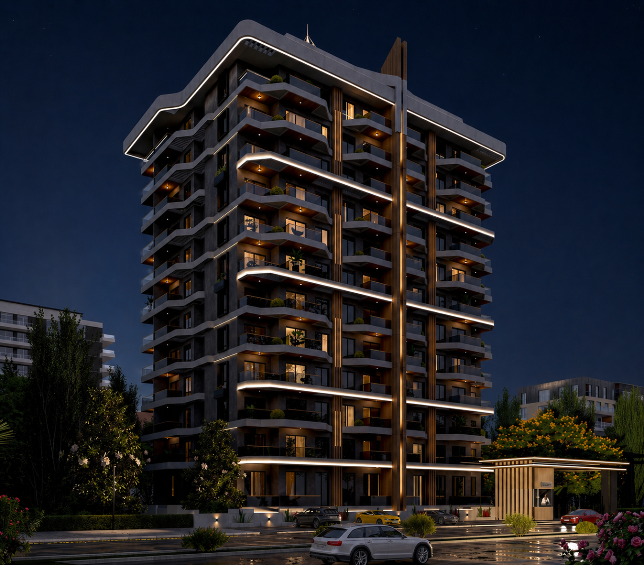 Апартаменты в Алании, Турция, 50 м² - фото 14