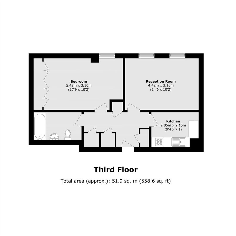 Квартира в Лондоне, Великобритания, 51 м² - фото 8