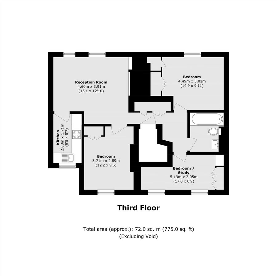 Квартира в Лондоне, Великобритания, 59 м² - фото 9