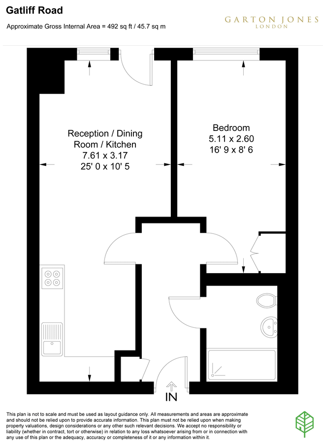 Квартира в Лондоне, Великобритания, 46 м² - фото 10