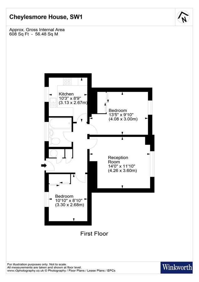 Квартира в Лондоне, Великобритания, 57 м² - фото 12