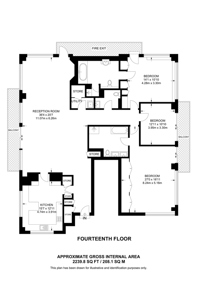 Квартира в Лондоне, Великобритания, 208 м² - фото 19