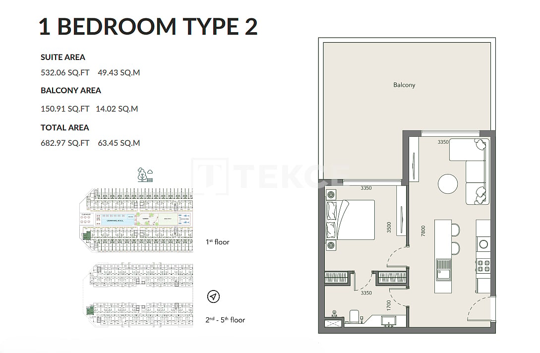 Апартаменты в Дубае, ОАЭ, 41 м² - фото 14