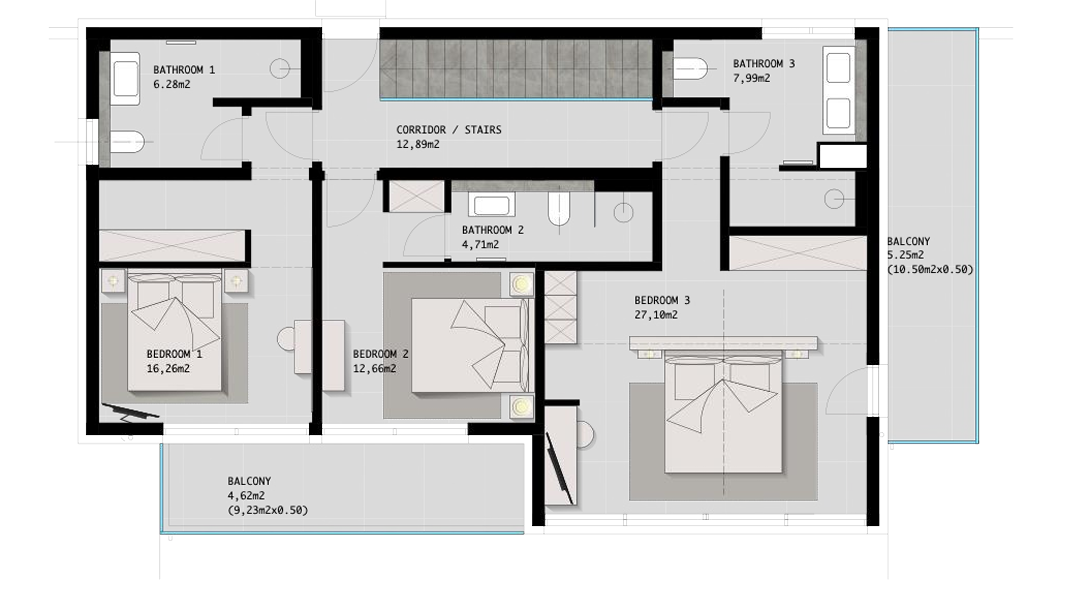 Вилла Dugi Rat, Хорватия, 355 м² - фото 17