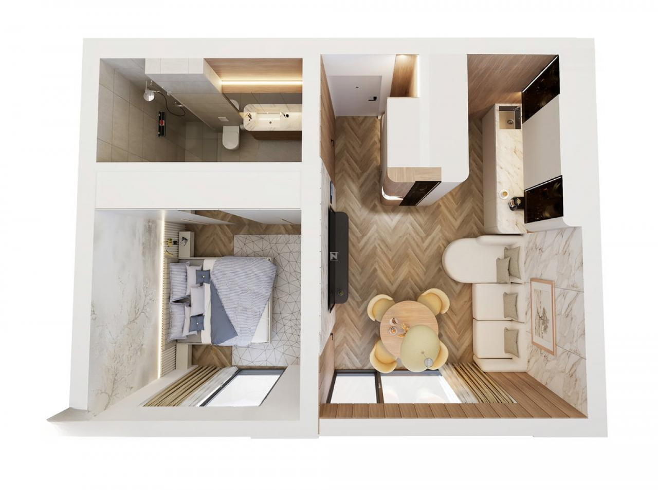 Квартира в Любляне, Словения, 42 м² - фото 10