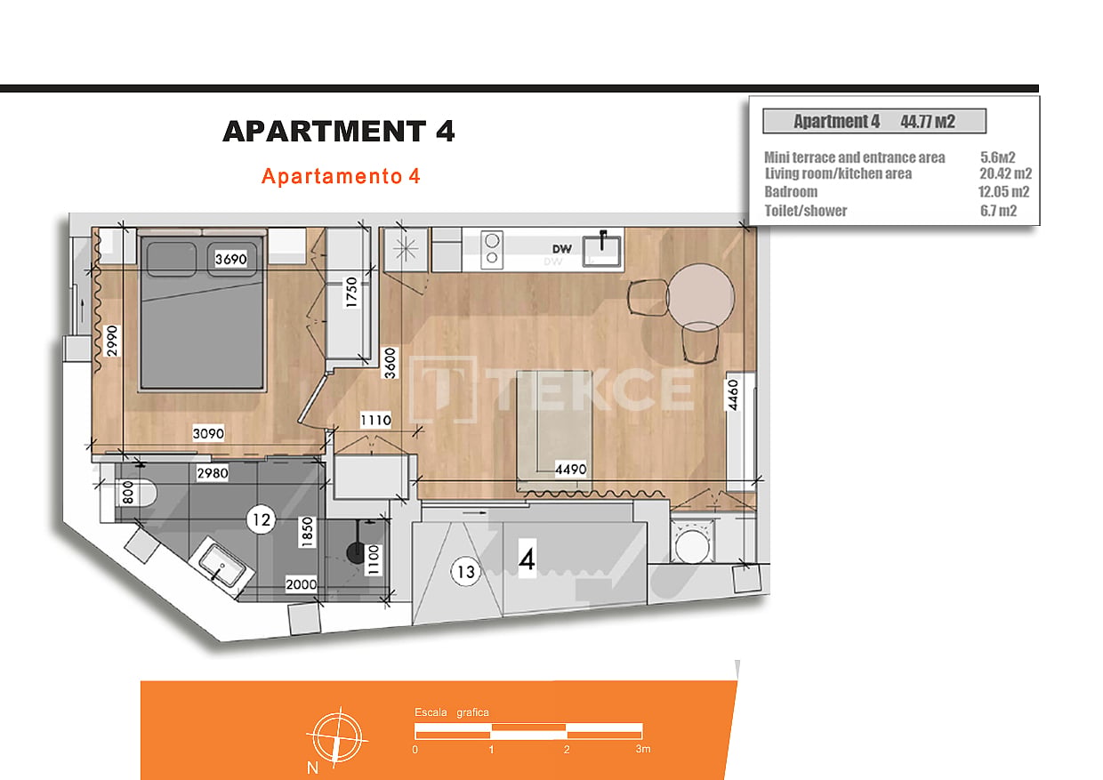 Пентхаус в Торревьехе, Испания, 43 м² - фото 14