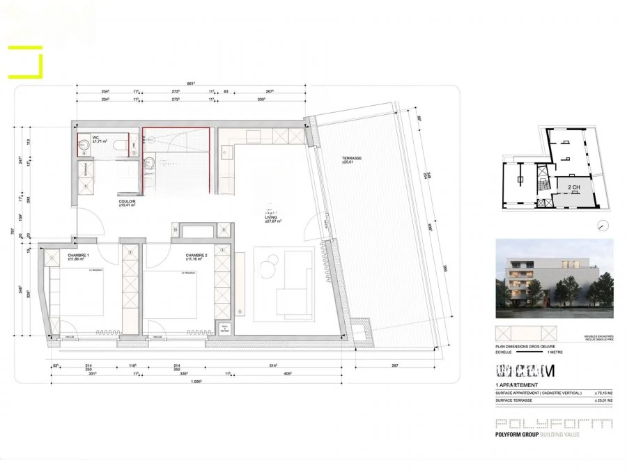 Квартира в Люксембурге, Люксембург, 88 м² - фото 6