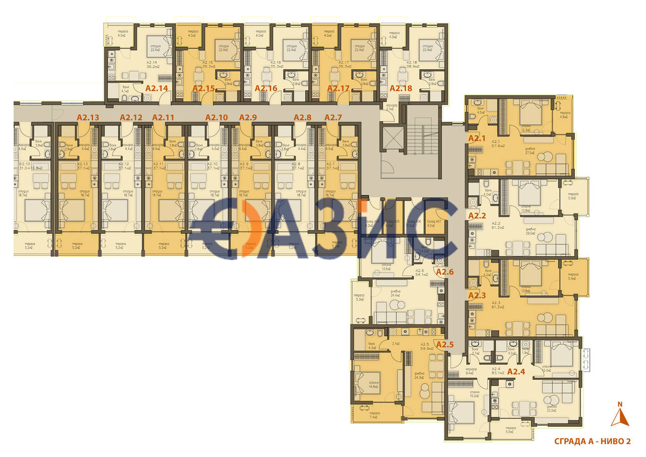 Апартаменты в Святом Власе, Болгария, 44 м² - фото 15