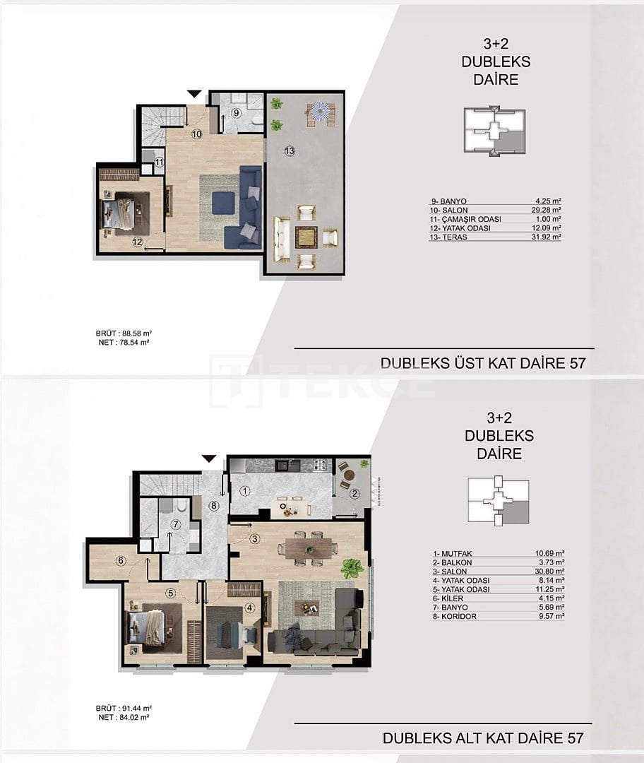 Апартаменты в Стамбуле, Турция, 91 м² - фото 17