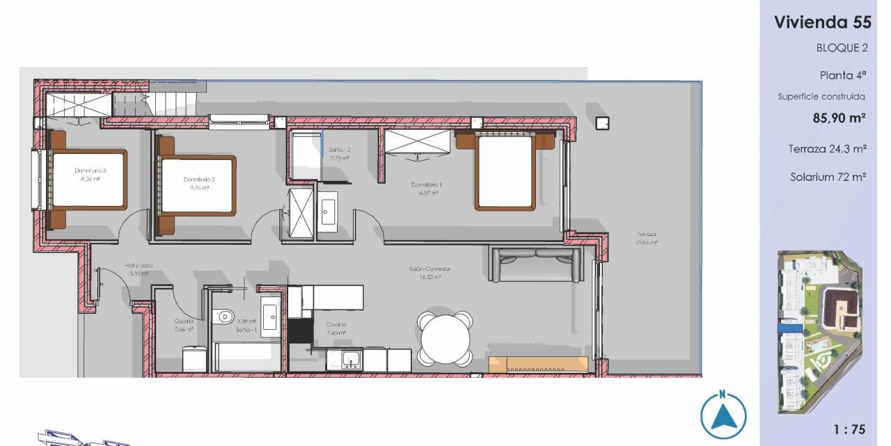 Пентхаус в Гуардамар-дель-Сегура, Испания, 82 м² - фото 8