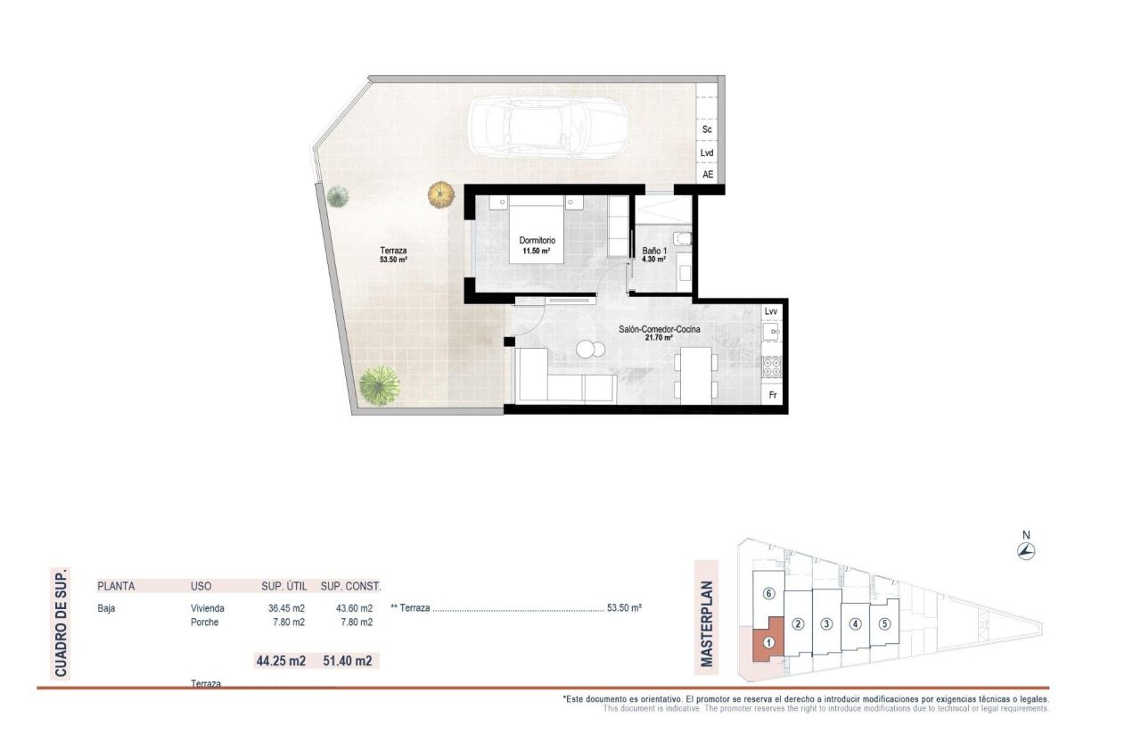 Бунгало в Сан-Педро-дель-Пинатаре, Испания, 51 м² - фото 10